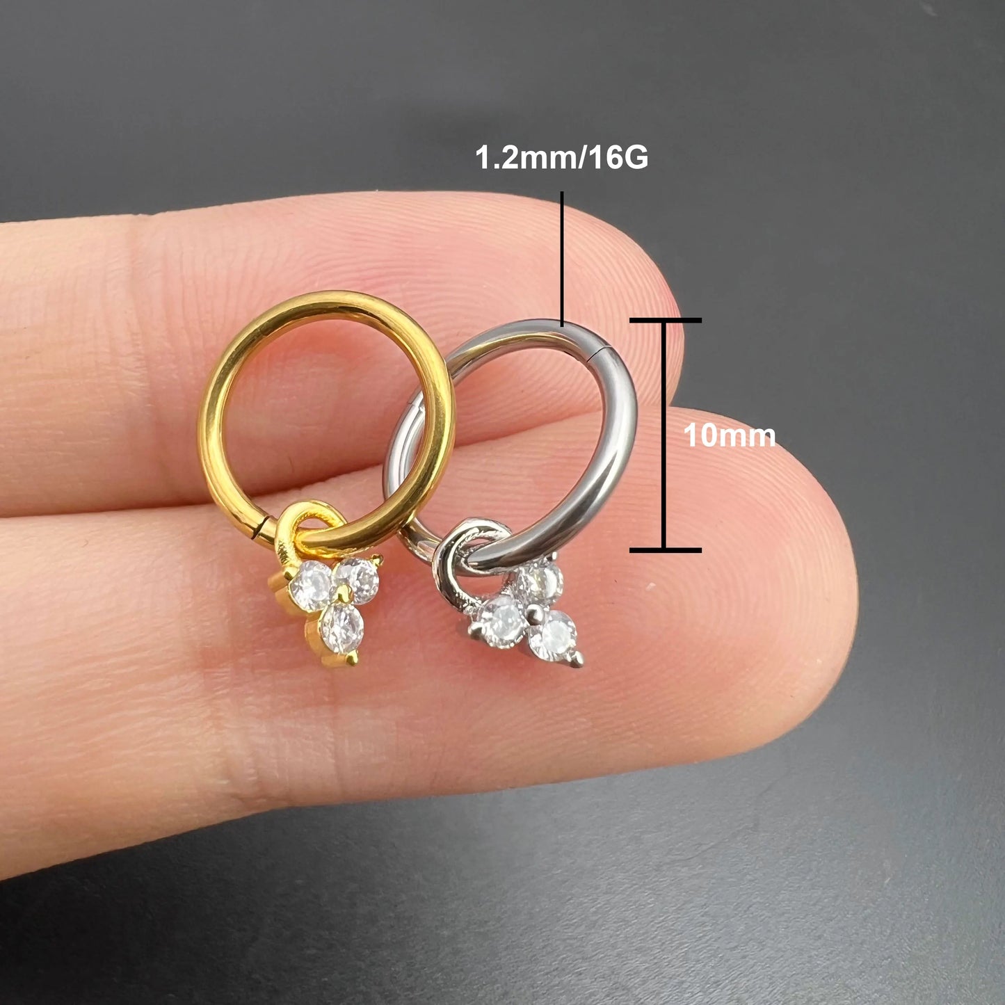 1PC Tragus Rook Helix Piercing for Women Zirconia Moon Heart Butterfly Lobaxe Cartilage Ear Percing Chain Drop Earring Jewelry